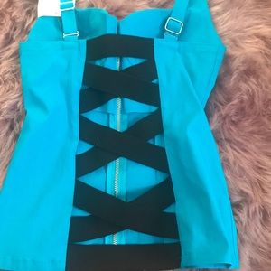 Blue corset from Guess